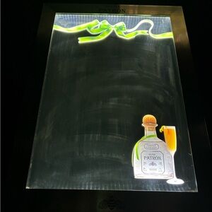 Illuminated Art with Green Accents